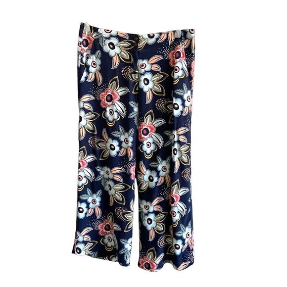 Ann‎ Taylor Loft Crop Pants  Floral Print Women's  4 - Picture 2 of 9